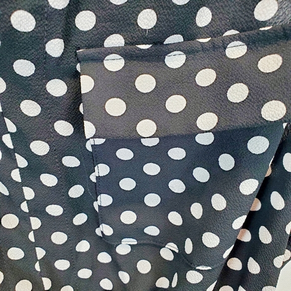 Monteu Navy Polka Dot Dress with pockets - Picture 4 of 6